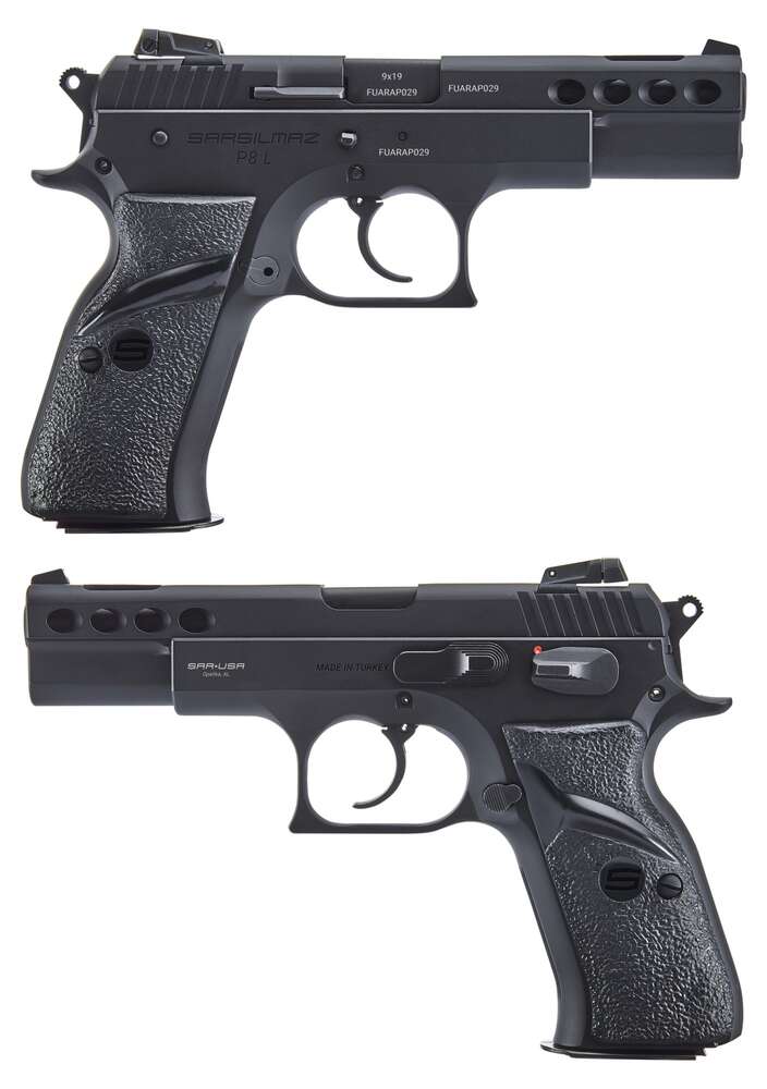 Handguns SAR Firearms 4.60" 9mm SAR USA P8LBL        P8L BLK              9MM 17RD • Model: 4.60"